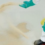 Fliesen verlegen im Gro&szlig;format untergrund