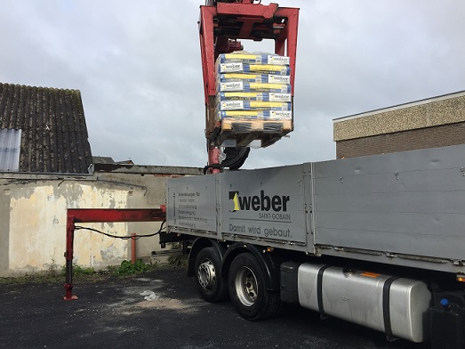 Weber Saint Gobain LKW auslieferung
