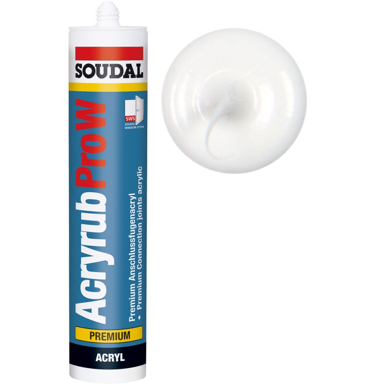 Soudal Acryrub Pro W weiß 310ml Kartusche