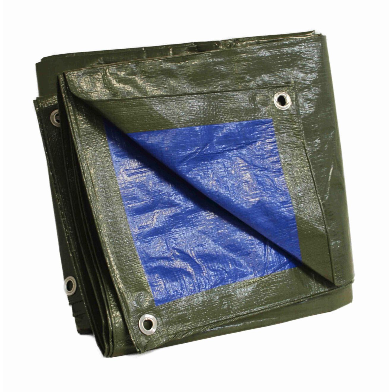 Gewebeplane 140g/m² Abdeckplane Schutzplane Ösenplane Plane grün/blau