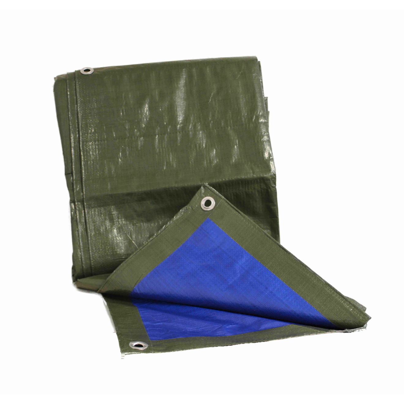 Gewebeplane 140g/m² Abdeckplane Schutzplane Ösenplane Plane grün/blau