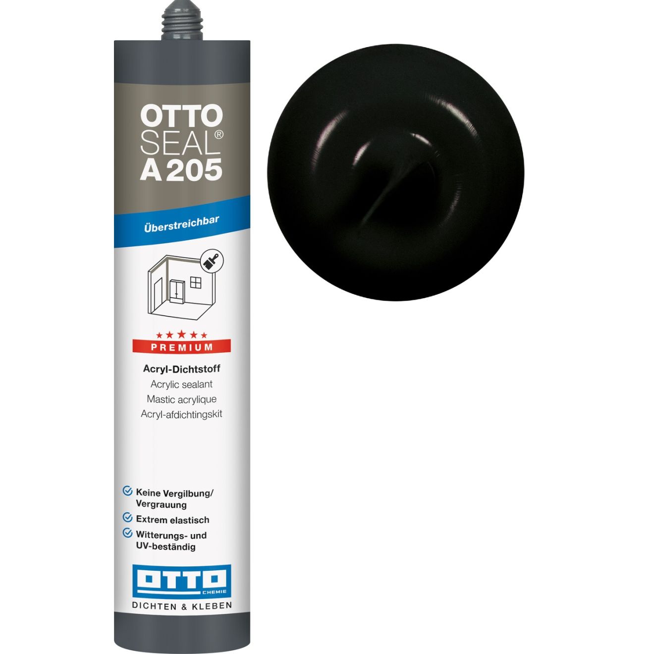 Ottoseal A205 schwarz 310ml Kartusche