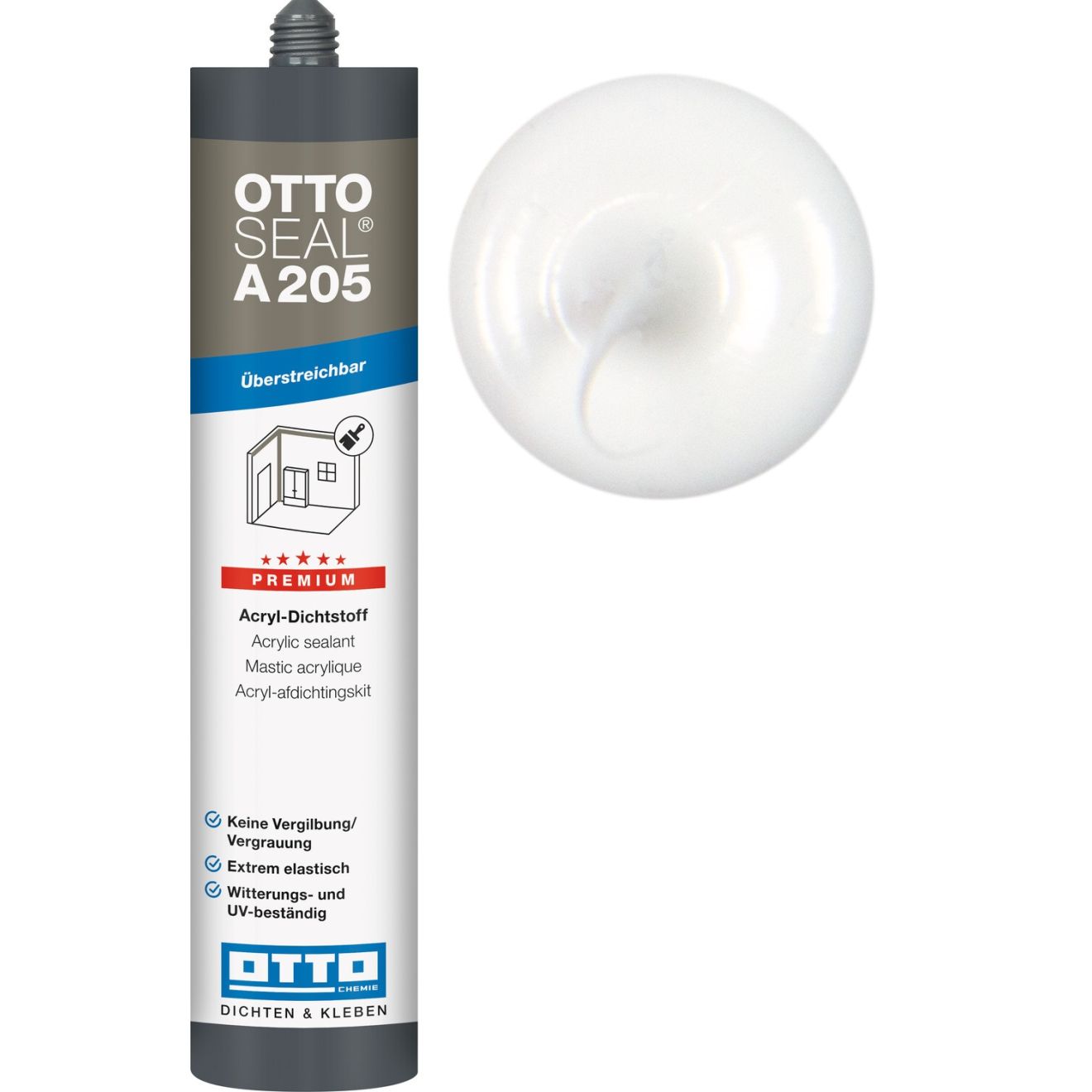 Ottoseal A205 weiß 310ml Kartusche