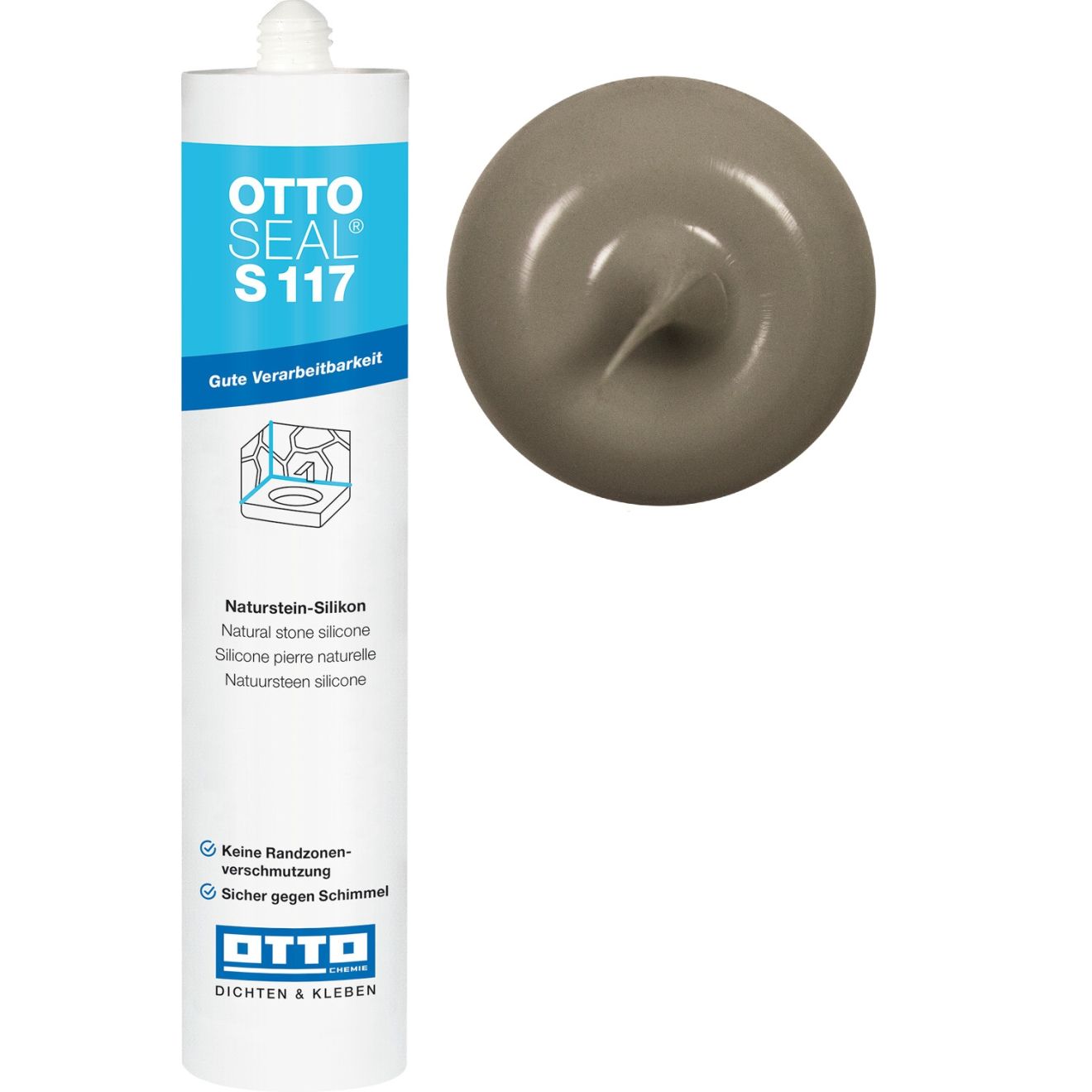 Ottoseal S117 sanitärgrau