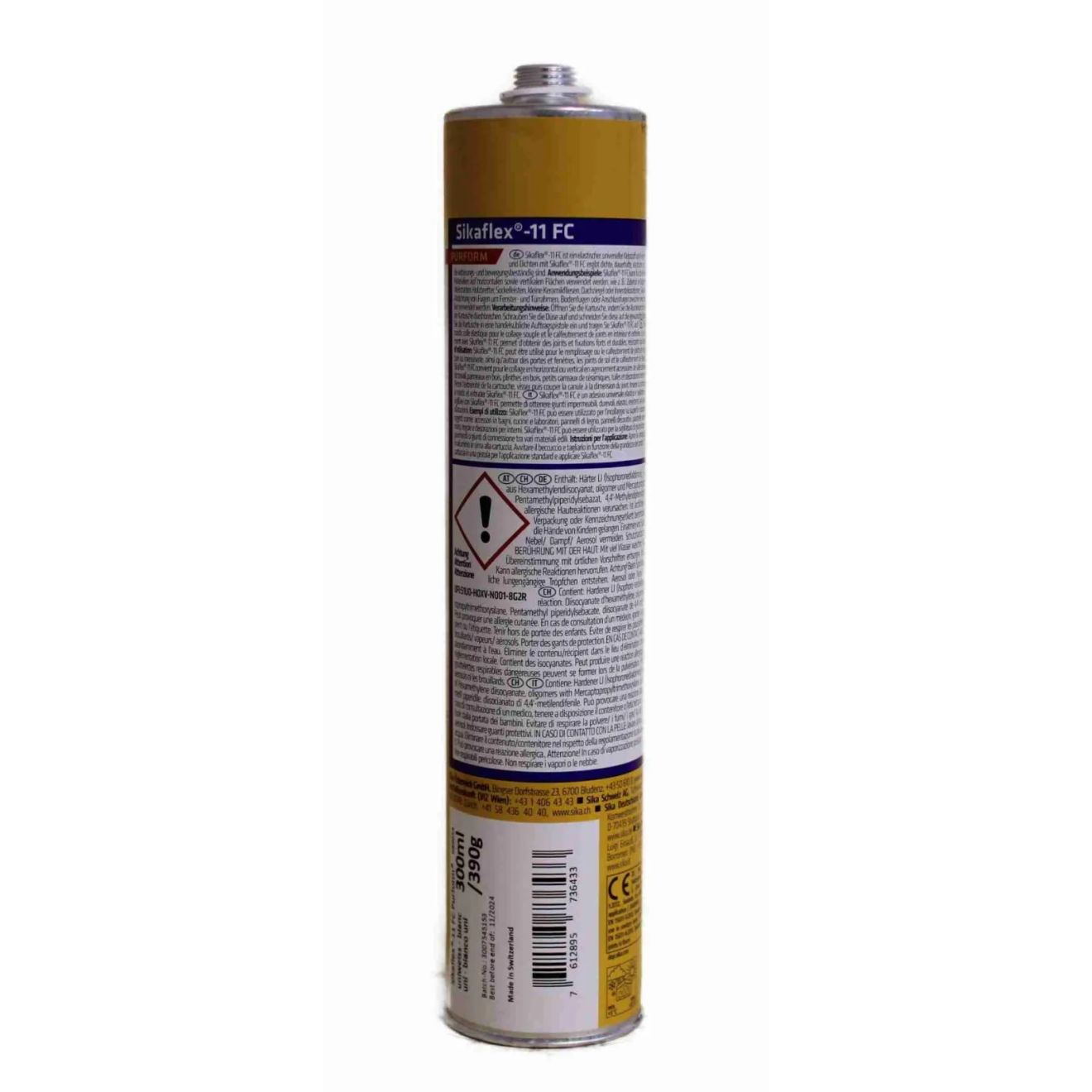 Sikaflex 11 FC 300ml rückseite