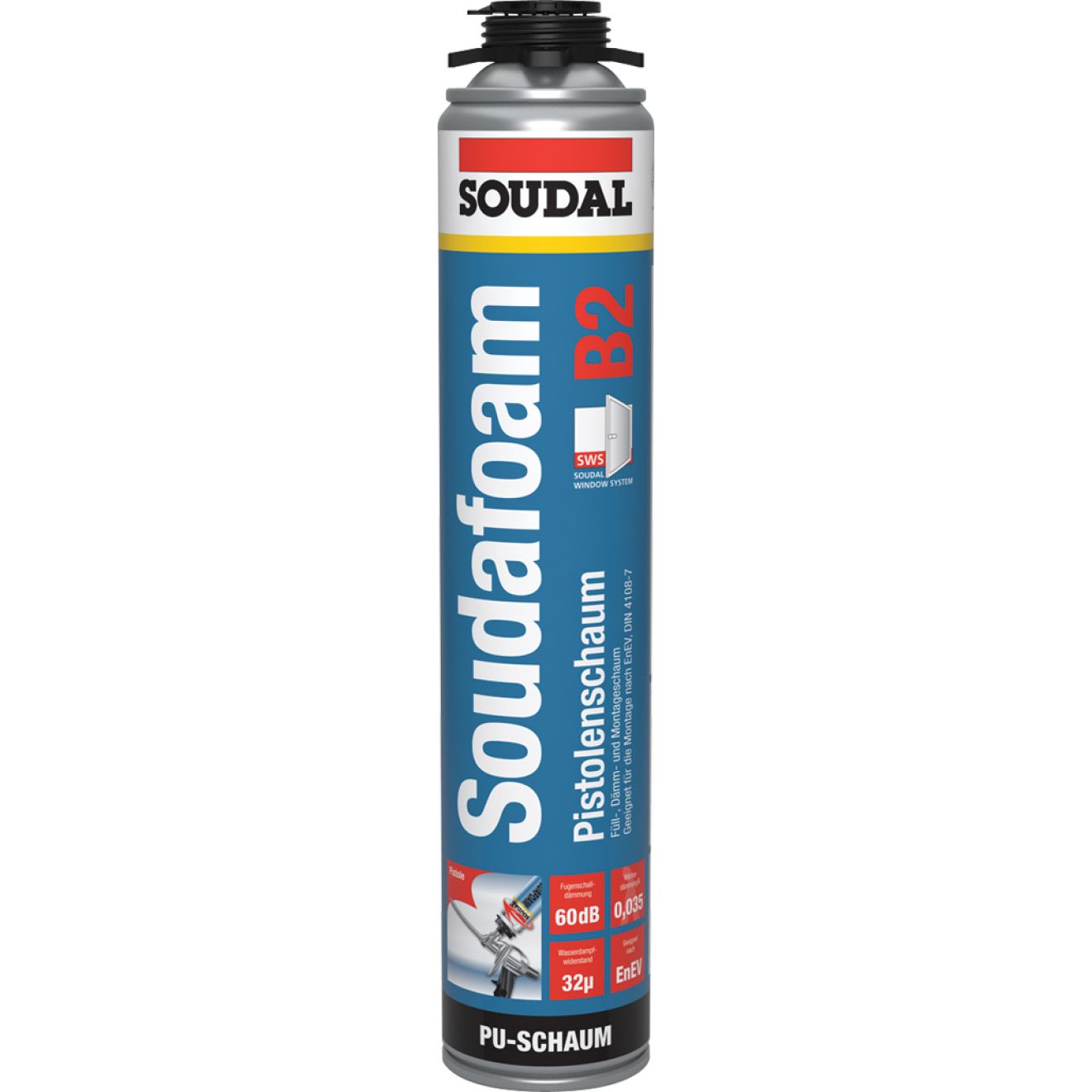 Soudafoam Gun B2 Soudal Pistolenschaum