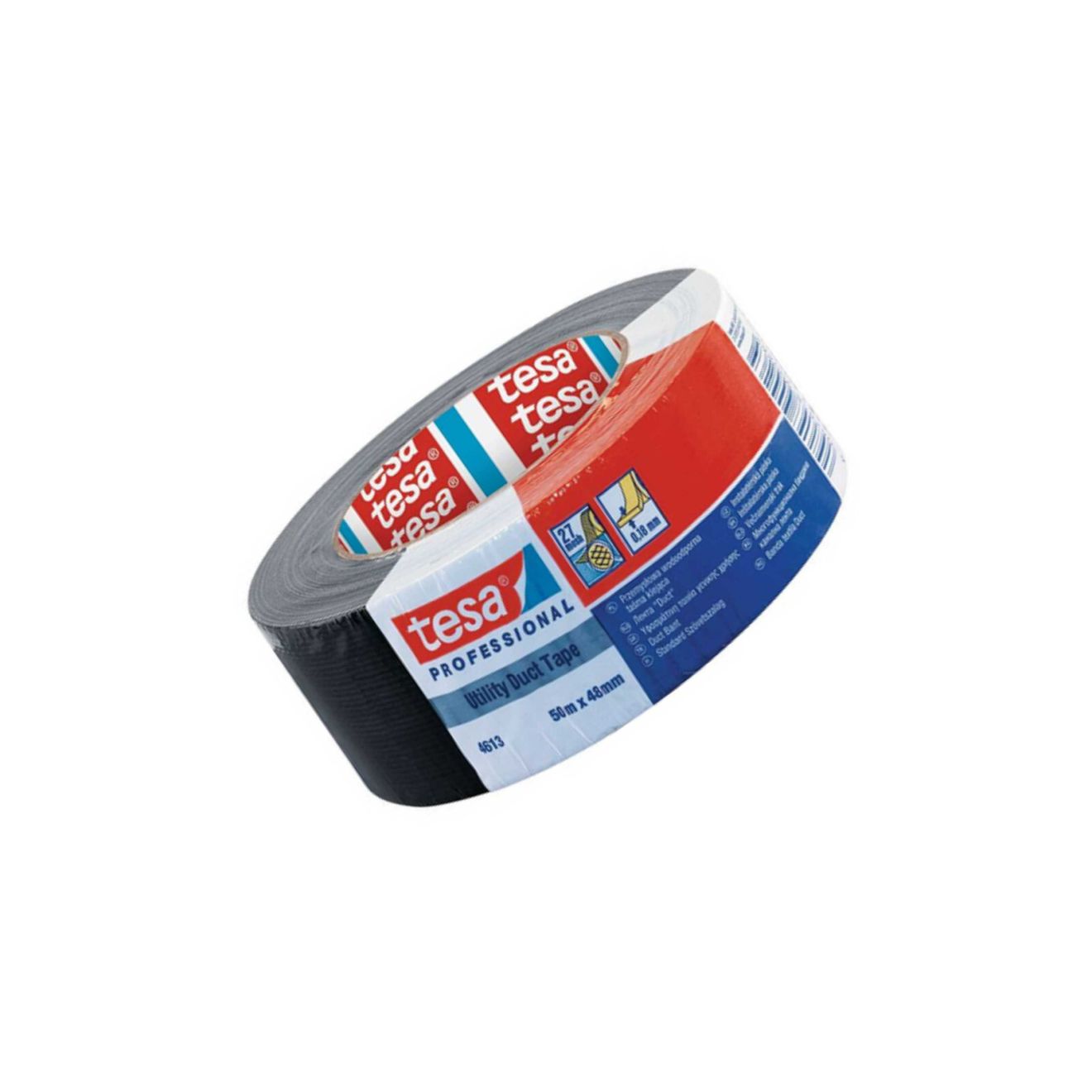 Tesa 4613 Gewebeband 48mmx50m Duct Tape Panzertape schwarz
