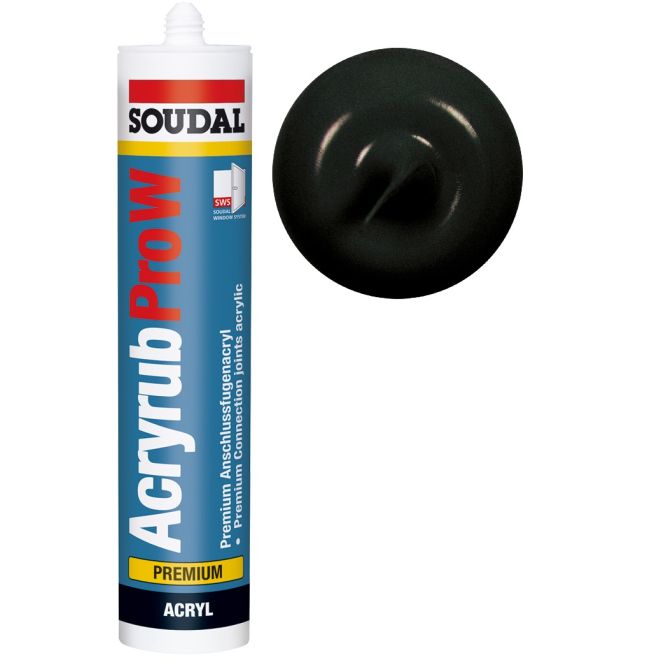 Soudal Acryrub Pro W schwarz 310ml Kartusche