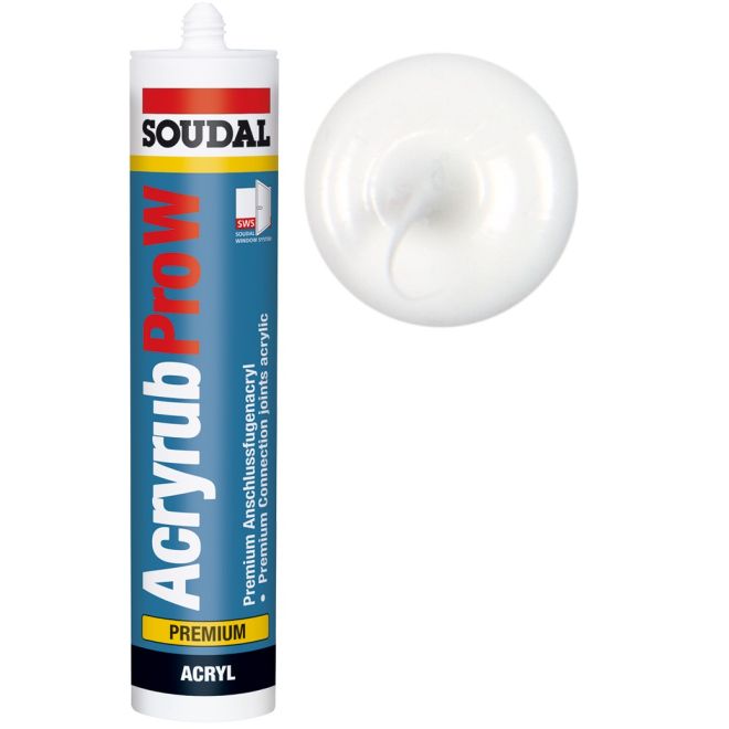 Soudal Acryrub Pro W weiß 310ml Kartusche