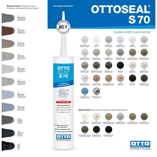 Ottoseal 70 Farbkarte