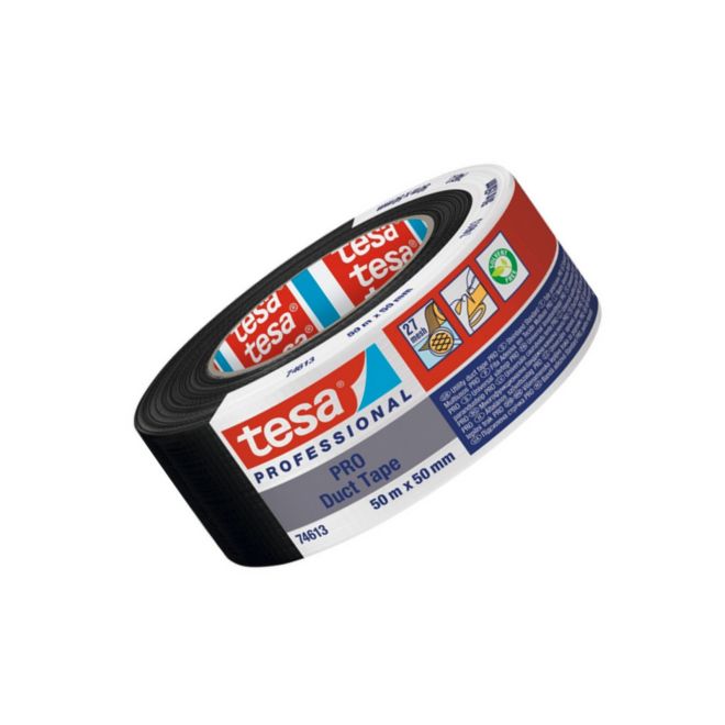 Tesa 74613 Duct Tape 48mmx50m Gewebeband Panzertape schwarz