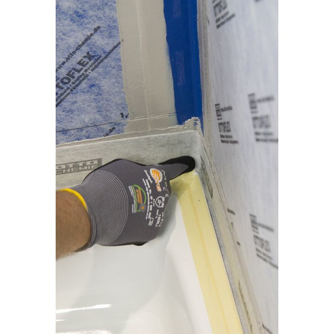 Dusche abdichten mit Dichtband