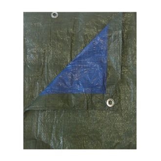 Gewebeplane 140g/m² Abdeckplane Schutzplane Ösenplane Plane grün/blau