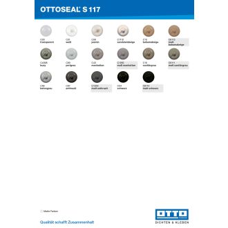 Ottoseal S117 Farbkarte