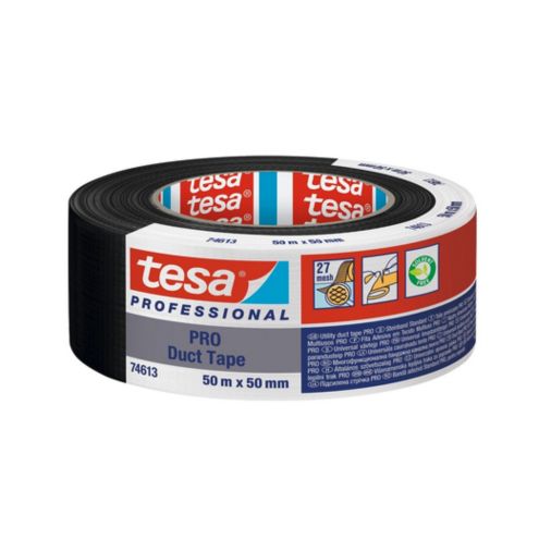 Tesa 74613 Duct Tape 48mmx50m Gewebeband Panzertape schwarz