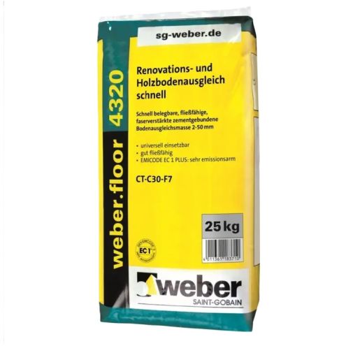 weber.floor 4320 Ausgleichmasse für Holzboden 25kg