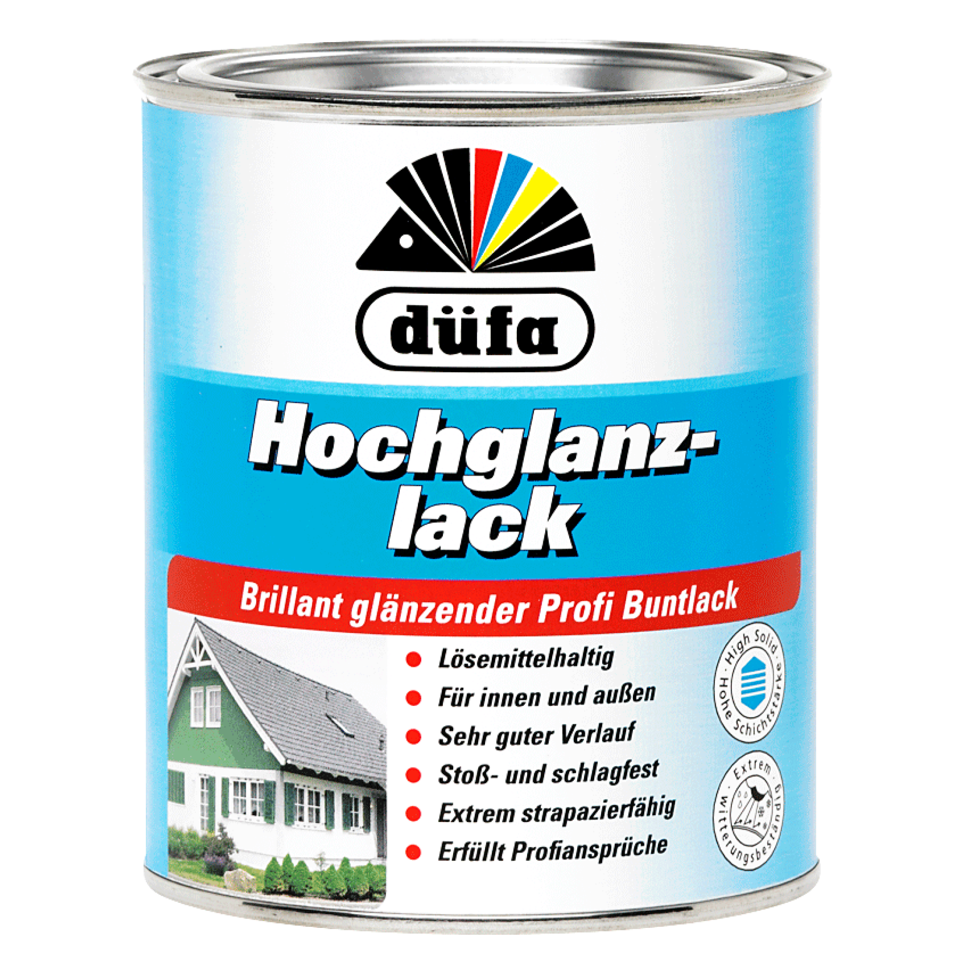 Düfa Hochglanzlack brillant glänzender Buntlack auf Kunstharzbasis
